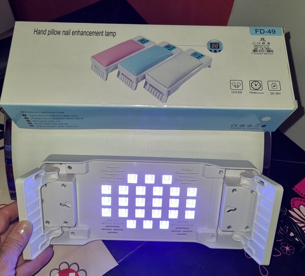Uv led lampa 120 w bela