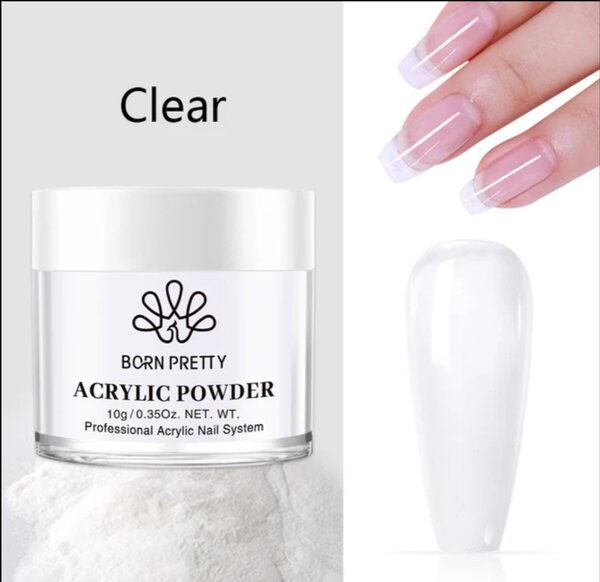 Acrylic powder 10 gr clear