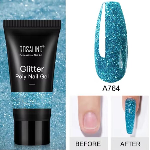 Rosalind glitter poly gel 30 ml