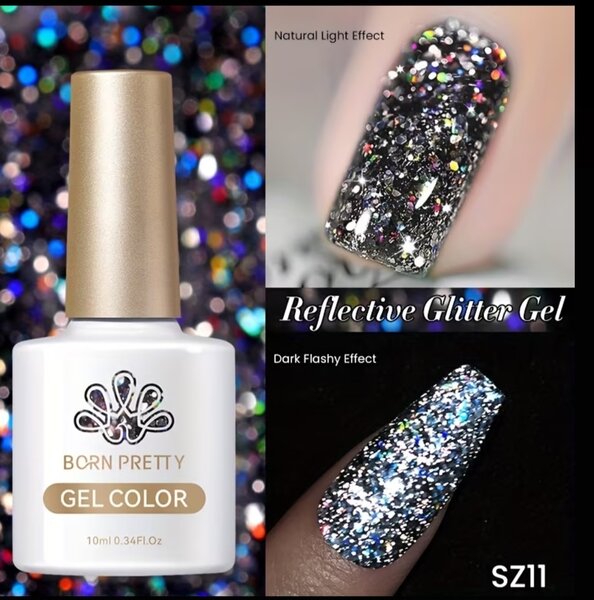 Born pretty milky reflective gliter SZ11