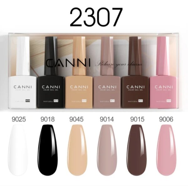 CANNI uv gel set 6 /1  9ml.
