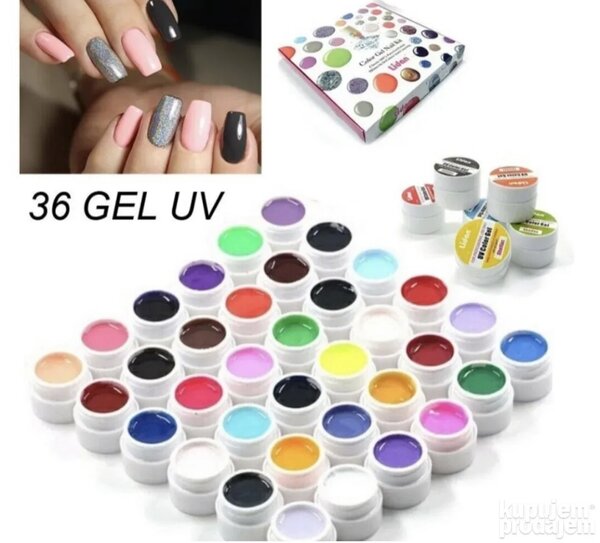 Lidan gel za crtanjje set od 36 komada