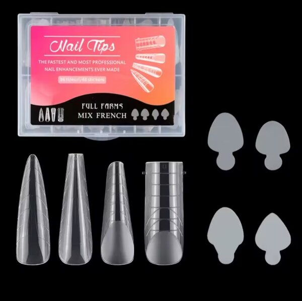 Tipse mix french 96 komada +48 stickera