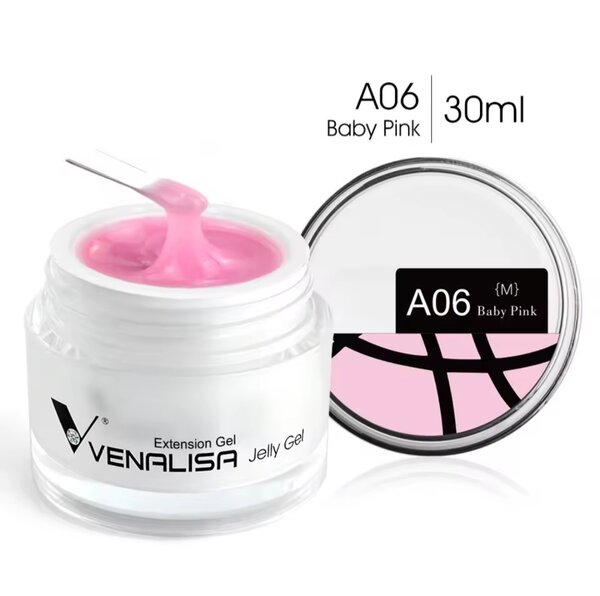 Venalisa extension jelly gel 06 baby pink 30 ml.