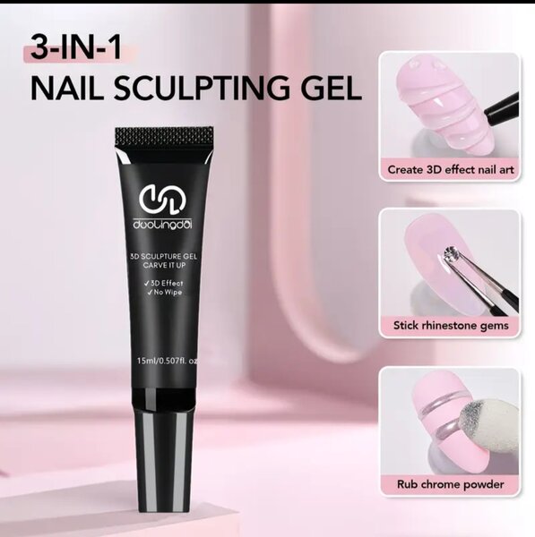 Sculpting nail gel za modeliranje 3D efekat 15 ml.