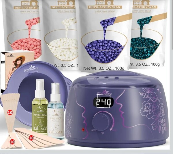 Set topilica +vosak ,+ spatule ,+ tecnosti za pre i posle po 60 ml.