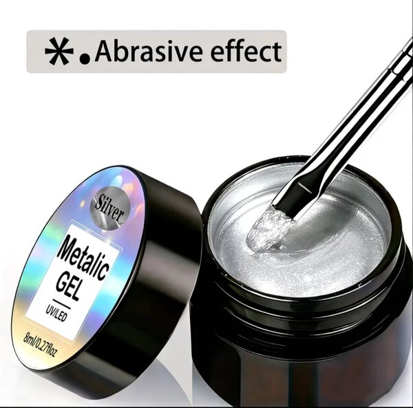 Paint gel srebrni za crtanje 8 ml.