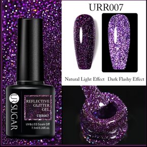 Ur sugar reflektive gliter uv gel lak 7.5 ml