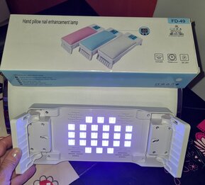Uv led lampa 120 w bela