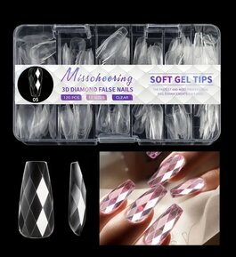 3D diamond soft gel tipse 120 kom