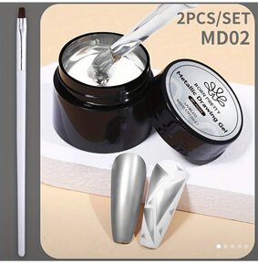 Born pretty metal gel za crtanje gel 5 ml.+ cetkica