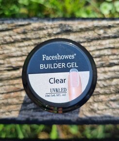 Builder gel faceshowers clear uv led 15 gr.